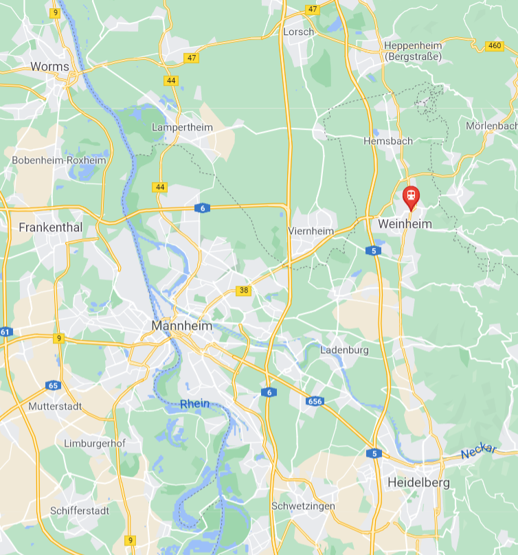Google Map Weinheim